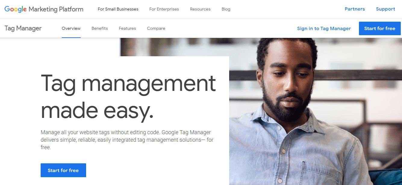 یک حساب Google Tag Manager درست کنید