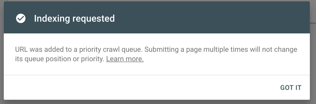 درخواست ایندکس کردن سایت