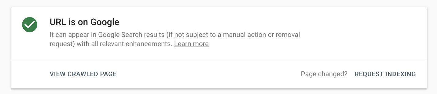 URL ایندکس شده