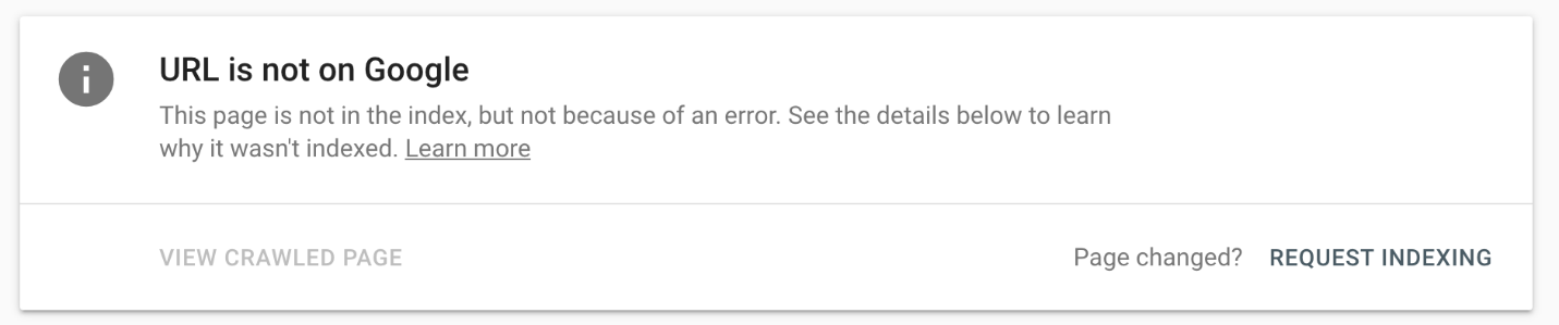 URL ایندکس نشده 