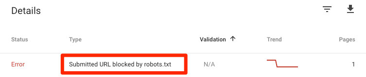 بلاک شدن توسط robots.txt