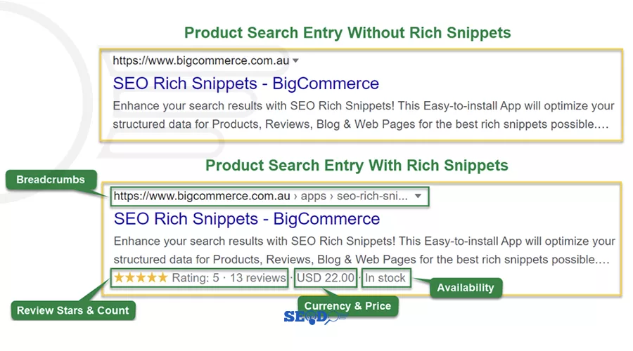 تفاوت ریچ اسنیپت با نتایج جستجوی معمولی