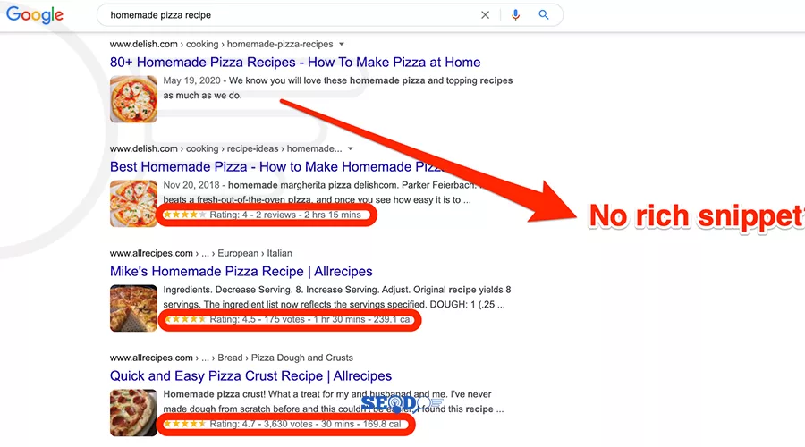 ریچ اسنیپت دستور پخت