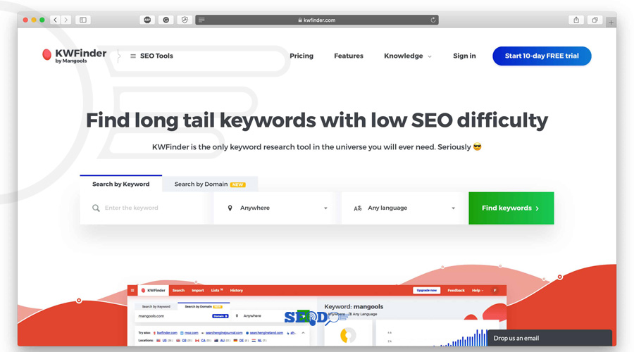 آموزش کار با ابزار KWFinder