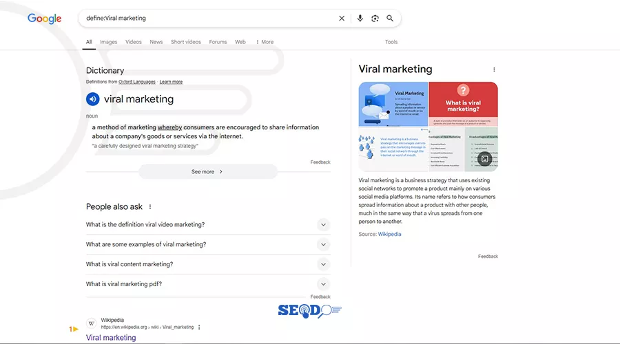 google word definitions