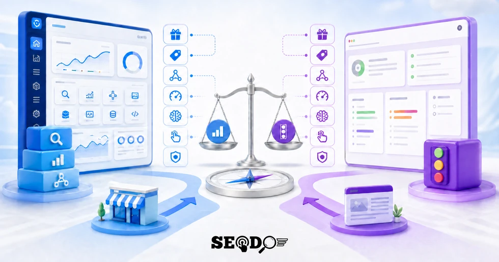 مقایسه رنک مث و یواست سئو؛ کدام افزونه بهتر است؟